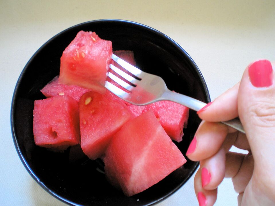 Principios de operaciones de dieta de sandía
